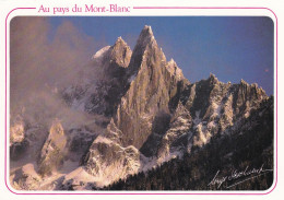 74, Massif Du Mont Blanc, Les Drus Et L’Aiguille Verte Au Soleil Couchant - Chamonix-Mont-Blanc
