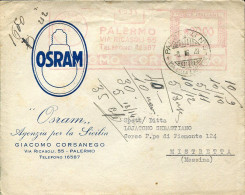 X0885 Italia, Red Meter Freistempel, Ema, Palermo Giacomo Corsanego 1949 - Frankeermachines (EMA)