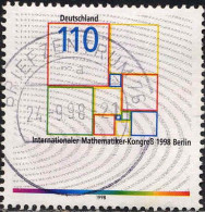 RFA Poste Obl Yv:1837 Mi:2005 Internationaler Mathematikerkongress Berlin (TB Cachet Rond) - Gebruikt