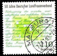 RFA Poste Obl Yv:1820 Mi:1988 50.Jahre Deutscher Landfrauenverband (TB Cachet Rond) Marburg - Gebruikt