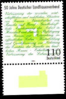 RFA Poste N** Yv:1820 Mi:1988 50.Jahre Deutscher Landfrauenverband Bord De Feuille - Unused Stamps