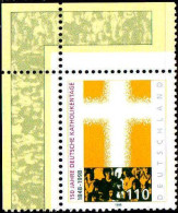 RFA Poste N** Yv:1827 Mi:1995 150.Jahre Deutsche Katholikentage (Coin De Feuille) - Unused Stamps
