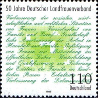 RFA Poste N** Yv:1820 Mi:1988 50.Jahre Deutscher Landfrauenverband - Ungebraucht