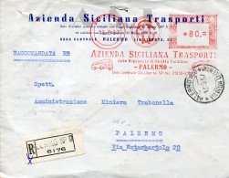 X0886 Italia, Red Meter Freistempel, Ema, Palermo Azienda Siciliana Trasporti - Machines à Affranchir (EMA)