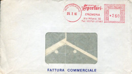 X0888 Italia, Red Meter Freistempel, Ema, Cremona Fratelli Sperlari 1982 - Frankeermachines (EMA)