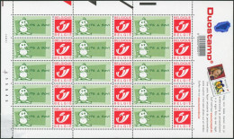 Feuille De 15 Timbres** Type Duo-stamps (personnalisé) It's A Boy ! Défaut. - Mint