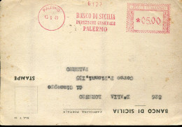 X0890 Italia, Red Meter Freistempel, Ema, Palermo Banco Di Sicilia 1949 - Maschinenstempel (EMA)