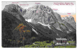 AK Naturfreundehaus "Musauer Alm" D. Ortsgr. München 1360 M ü. M. Köllerschroffen Köllerspitze Köllerturm Gimpel - Autres & Non Classés