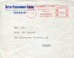 X0892 Italia, Red Meter Freistempel, Ema, Sondrio Ferdinando Carini 1959 - Franking Machines (EMA)