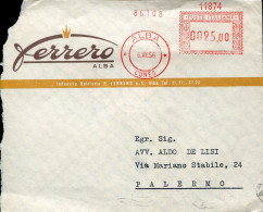 X0893 Italia, Red Meter Freistempel, Ema, Alba,  1956  Ferrero - Franking Machines (EMA)