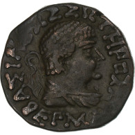 Royaume De Bactriane, Hermaios, Tétradrachme, Late 1st Century BC, Bronze, TTB - Griechische Münzen
