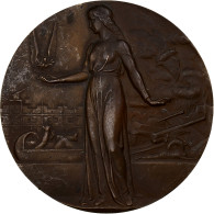 France, Médaille, Art Déco, Conférence De Paris, 1946, Bronze, Cochet, TTB+ - Other & Unclassified