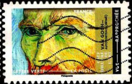 France Poste AA Obl Yv:2194 Mi: Van Gogh Autoportrait (Lign.Ondulées) - Gebraucht