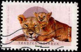 France Poste AA Obl Yv:2245 Mi:8423 Lions (Lign.Ondulées) - Oblitérés