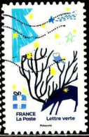 France Poste AA Obl Yv:2061 Mi:8059 Renne & Cadeaux (Lign.Ondulées) - Used Stamps