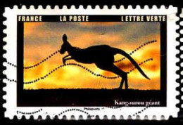 France Poste AA Obl Yv:2100 Mi:8123 Kangourou Géant Macropus Giganteus (Lign.Ondulées) - Gebruikt