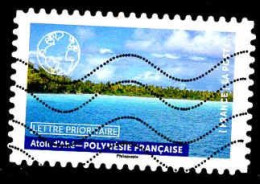 France Poste AA Obl Yv:2095 Mi:8107 Atoll D'Ahé Polynésie Française (Lign.Ondulées) - Gebraucht