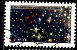 France Poste AA Obl Yv:2059 Mi:8047 Nous Sommes Poussière D'étoiles (Lign.Ondulées) - Used Stamps