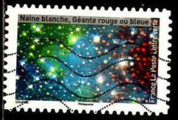 France Poste AA Obl Yv:2050 Mi:8038 Naine Blanche Géante Rouge Ou Bleue (Lign.Ondulées) - Used Stamps