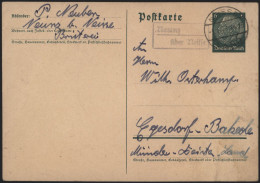 Deutsches Reich Ganzsache Landpoststempel Nemitz üb. Neisse Nysa Schlesien Polen - Lettres & Documents