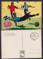 Sport Fußball WM Weltmeisterschaft Schweden Tolle Künstler Maximumkarte MK 1958 - Sonstige & Ohne Zuordnung