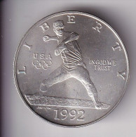 MONEDA DE PLATA DE ESTADOS UNIDOS DE 1 DOLLAR DEL AÑO 1992 DE BEISBOL (BASEBALL) - Commemorative