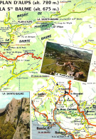 *CPM - 83 - AUPS -  Carte Du Massif Le Plan D'Aups Et La Sainte Baume - Aups