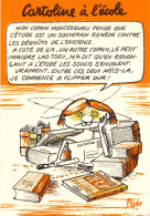 Illustrateur PAGÈS Raymond -  Cartoline à L'école - Tirage 300 Exemplaires - CPM Signée Au Dos - Pages