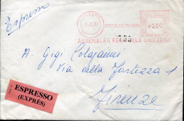 X0898 Italia, Red Meter Freistempel, Ema, Palermo Assemblea Regionale Siciliana  1967 - Macchine Per Obliterare (EMA)