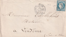 Lettre De Chaumont En Bassigny à Vendôme LSC - 1849-1876: Klassieke Periode