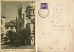 Bocche Cattaro Kotor Montenegro Italy Occ.Era Castelnuovo Cattedrale B/w Pcard 25lug1943 By Civil Mail - Montenegro