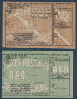 POSTE ENFANTINE - LOT De 2 BULLETINS DIFFÉRENTS D'EXPEDITION D'UN COLIS POSTAL - Briefe U. Dokumente