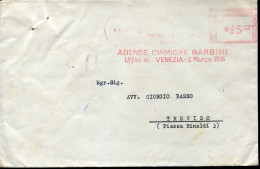 X0900 Italia, Red Meter Freistempel, Ema, 1955 Venezia Aziende Chimiche Barbini - Franking Machines (EMA)