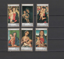 Guinea-Bissau 1981 Paintings Correggio, Bellini, Memling Etc., Christmas Set Of 6 MNH - Religión