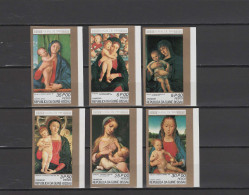 Guinea-Bissau 1981 Paintings Correggio, Bellini, Memling Etc., Christmas Set Of 6 Imperf. MNH -scarce- - Religione