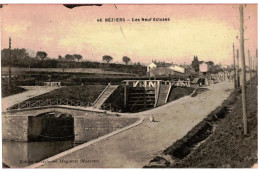 *CPA - 34 - BEZIERS - Les Neuf Ecluses - Beziers