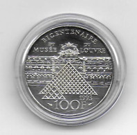 (Monnaies). France. 100 Fr Argent 1993 Louvre - Sonstige & Ohne Zuordnung