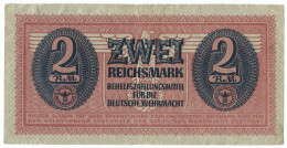 2 REICHSMARK CERTIFICATO PAGAMENTO ESERCITO TEDESCO DEUTSCHE WEHRMACHT 1942 BB - 2. WK - Alliierte Besatzung