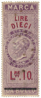 10 LIRE BANCA NAZIONALE NEL REGNO D'ITALIA MARCA DA BOLLO 13/06/1866 BB - Other & Unclassified