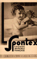 CARTE PUB EPONGE SPONTEX - Advertising