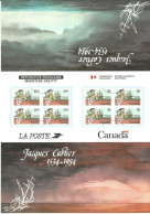 Theme J Cartier FRANCE N° 2307 Bloc De 4 Y & T + CANADA N° 869 Bloc De 4 Y & T - 1980-1989