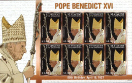 St. Vincent MNH Minisheet - Popes