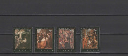 Liberia 2009 Paintings Correggio, Murillo, Gil, Rubens, Christmas Set Of 4 MNH - Religieux