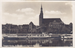 Deutsches Reich PPC Tangermünde, Strombad Und Strandcafé Goerges SCHÖNHAUSEN (Elbe) 1933 Echte Real Photo (2 Scans) - Tangermuende