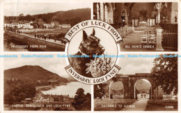 R171108 Best Of Luck From Inveraray. Loch Fyne. Valentines. RP. Multi View - Monde