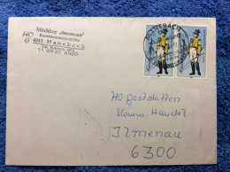 DDR Brief - 1986 Mi 2997 MeF (2) (4DMK008) - Briefe U. Dokumente