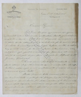 Casa Benefica Giovani Derelitti - Torino - Lettera Manoscrtitta - 1891 - Non Classés