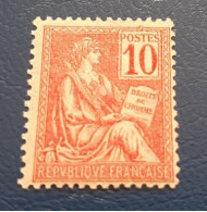 1900 - 1901 / TYPE MOUCHON / N° 112 TYPE 1 / 10 C . ROSE / NEUF / COTE 90€00 / 10% / 9€00 - 1900-02 Mouchon