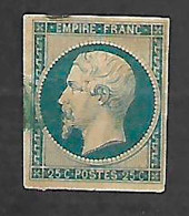 FRANCIA 1853 YVERT Nº 15 ( USADO ) - 1853-1860 Napoléon III.