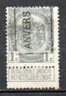 1166 A Voorafstempeling - ANVERS 08 - Rollenmarken 1900-09